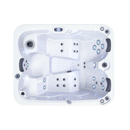 Premium mini-spabad i akryl til 3 personer - udendørs jacuzzi og spapool