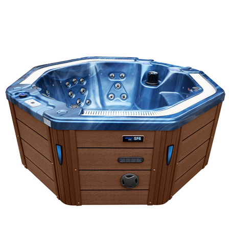 Garten-Jacuzzi SPA107 220x220 cm – luxuriöse SPA-Wanne für 6 Personen
