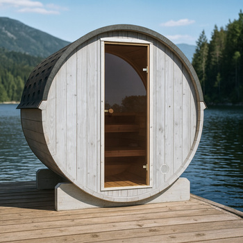 Havesauna EDA 160 – Ny Rainbow-kollektion / Rummelig udendørs sauna til 3-4 personer med elektrisk ovn, perfekt til afslapning i haven