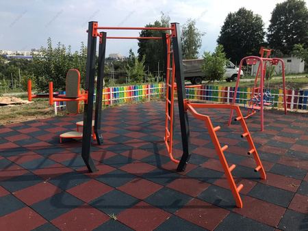 Multifunctioneel trainingsstation SM801 Medium | Buiten fitnessapparaat