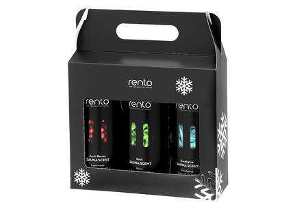 Rento zestaw upominkowy do sauny 3 x 400ml