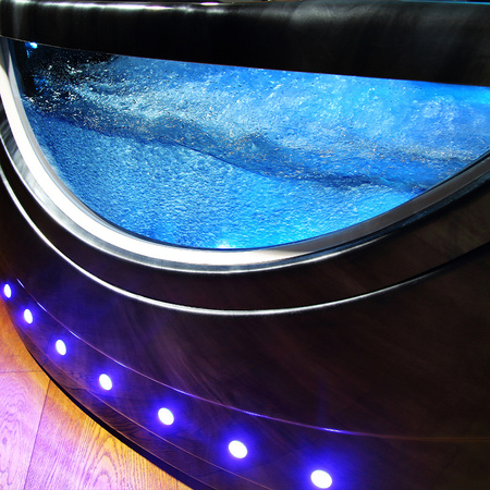 EOS 932 Black Wave Hydromassage-kylpyamme 155x155 cm - Design-kylpyhuonekylpyamme Kylpyammeet