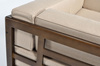 Tuinbank EDEN 2-zits donkerbruin/beige | tuinmeubelen, ontspanning, modern design
