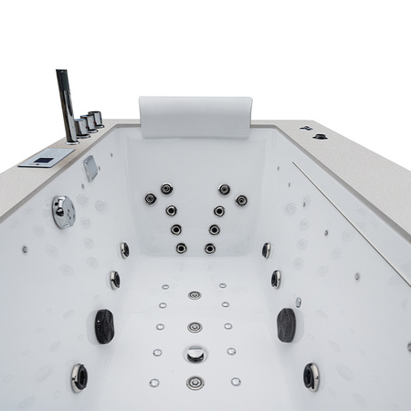 Vasca idromassaggio Boston 926 bianca 180x100 cm – Elegante vasca SPA per il bagno