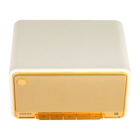 Altavoz Bluetooth Edifier D32 (blanco y dorado)