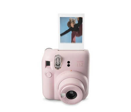 Instax mini 12 розов фотоапарат със светкавица fujifilm