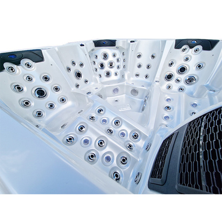 Garden Jacuzzi SPA205T White pearl Carcasă de cafea 230x230 cm - eleganță și relaxare în spa-ul de acasă