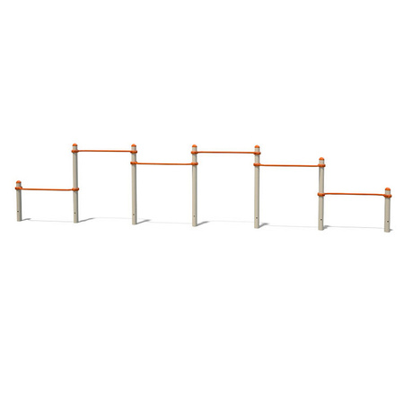 S832.5 Ensemble de barres horizontales pour pompes | Salle de sport extérieure & Street Workout