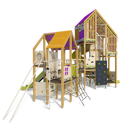 Parque infantil "Big City-11"TE941 – Conjunto de jogo multifuncional em estilo urbano