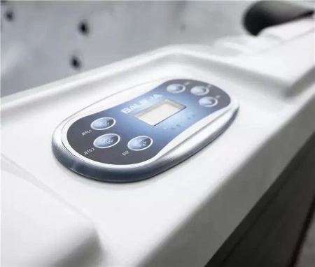 6-personers massasjebadekar Geniss ZR804 – Utendørs jacuzzi SPA med hydromassasje, luksuriøst hagebadekar for avslapning og velvære