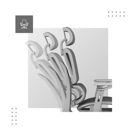 Silla ergonómica Mark Adler Expert 7.9: cómoda silla de oficina con ajuste, soporte lumbar y respaldo de malla