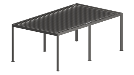 Pergola SB 400 vabalt seisev / seinale paigaldatav - kaasaegne alumiiniumist aiapergola koos varikatusega