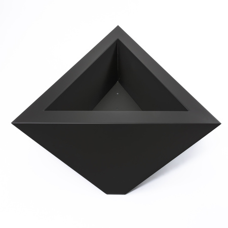 Designer-havebålsted Quality Spa TRIANGULAR —  3 mm stål, mat sort