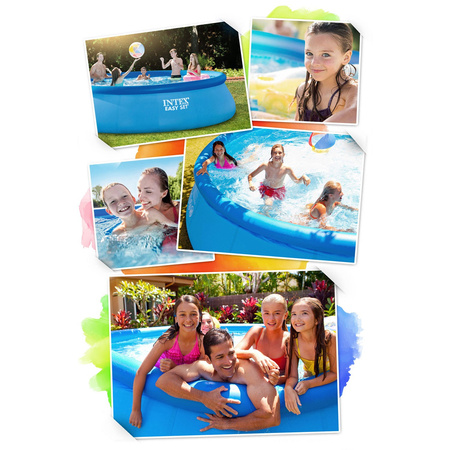 Piscine d'extension de jardin 244 x 61 cm 16 en 1