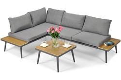 Universelles Garten-Ecksofa NEVADA – Graphit