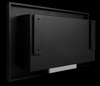Biopejs 650x400 Slim med glas – sort, moderne bioethanolpejs