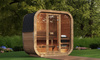 Sauna Icon 125 - Kompakt og Moderne Havesauna/ Kun elektrisk opvarmning / Højkvalitets Thermowood-væg