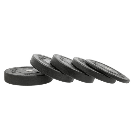 Czarny Talerz Olimpijski Bumper 5 - 25 KG HMS