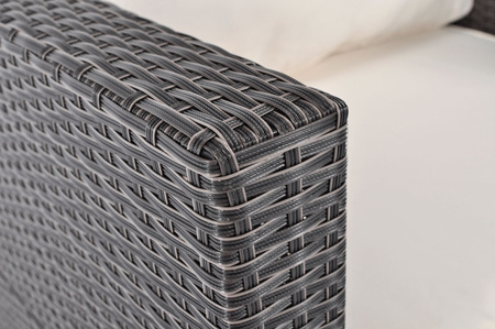 Poltrona de jardim MALAGA em vime PE - marrom