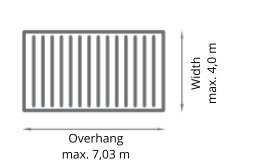 Pergola SB 400 fristående/väggmonterad – Modern trädgårdspergola i aluminium med tak