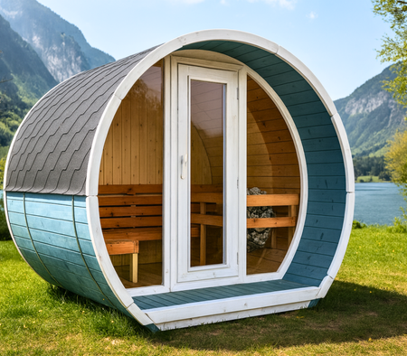 Buitensauna Susi 200 voor 3-4 personen / NIEUWE RAINBOW-COLLECTIE / Alleen elektrische verwarming / Hoogwaardig Noord-Europees sparrenhout | Wellness | Ontspanning | SPA | Wellness | Ontspanning | SPA | Noord-Europese stijl | Thermisch hout