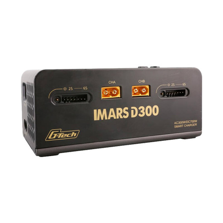 Gens Ace IMARS D300 G-Tech Channel AC/DC 300W/700W RC-laturi musta