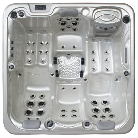 Dārza džakuzi SPA566 200x200 cm - luksusa spa vanna ar burbuļvannu dārzam un terasei