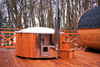 Sauna & Hot Tub Set | Outdoor Sauna ICON 125 | Dry | Finnish | Garden Hot Tub LUX 220 | Electric Heater | Wood-Fired Stove | Thermowood