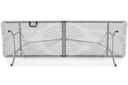 Kokkupandav toitlustuslaud 240 cm pikk - valge