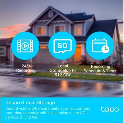 TP-LINK Tapo C500 WiFi 1080p външна камера - наблюдавайте дома си с Full HD, детекция на движение, нощен режим и двупосочна комуникация