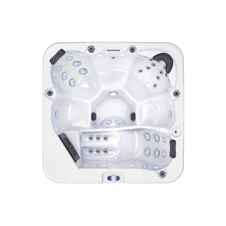 Balboa Hot Tub 6-personers SPA-badekar Geniss ZR7102 – Jacuzzi med hydromassage til 6 personer, hjemme og udendørs SPA