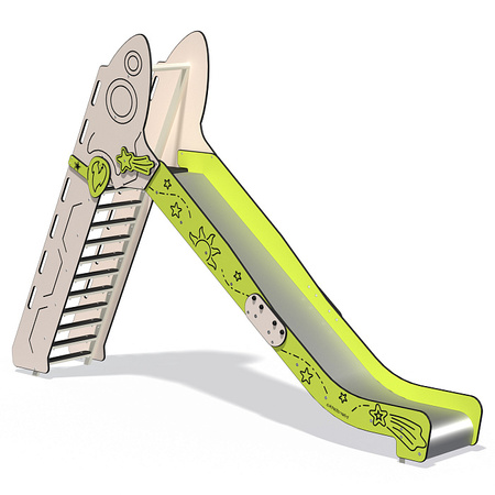 Glijbaan ,,Raket" 1.5 m LK322-COSMOS – kosmisch speelplezier op de speelplaats