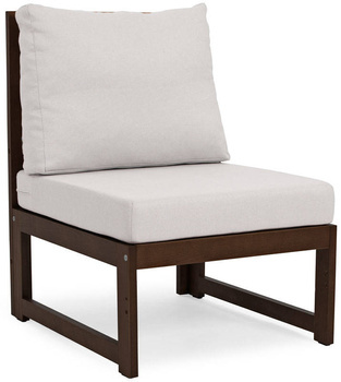 Segment intermédiaire MALTE - coussin marron foncé/graphite