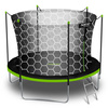 Trampoline de jardin 8 pieds/252 cm avec filet intérieur et échelle Neo-Sport