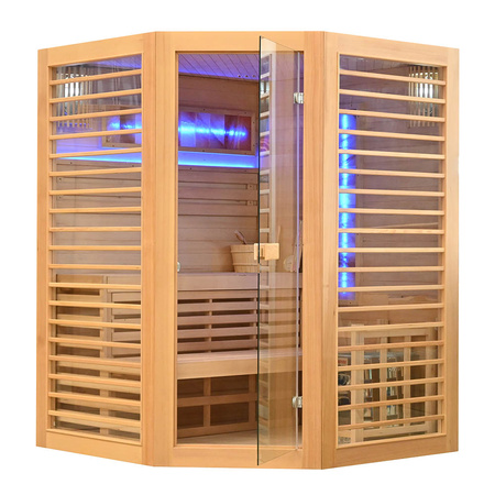 MO-TS4CB Kuivasauna kiukaalla HARVIA 8 kW | Wellness | Relax | SPA | Panoraamalasi | Elegantti minimalismi | Elegantti minimalismi