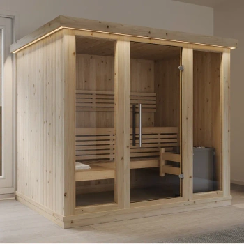 intern sauna/indvendig sauna "stor"