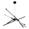 LED-Hängelampe schwarz 64W DL-J03 + Fernbedienung