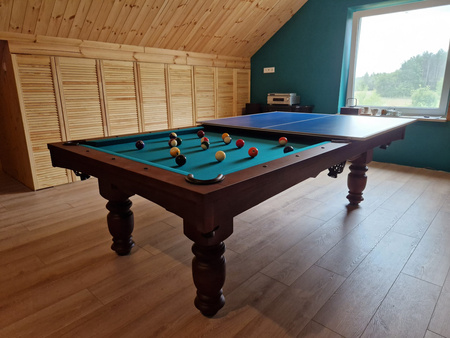 Mesa de Bilhar Verona – fusão elegante entre bilhar e jantar