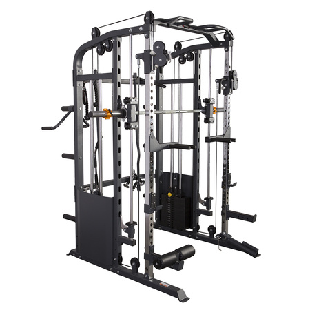 Cyklop 2 + 60kg Talerzy Olimpijskich 4x5kg 4x10kg UWN070 Suwnica Ze Stosem Semi Comercial HMS
