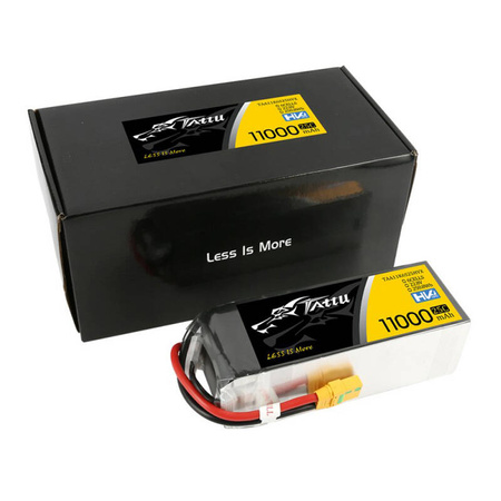 Tattu 11000mAh 22.8V HV 25C 6S1P Lipo Pack akumulators ar XT90-S savienotāju (anti-spark)