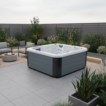 Vanjsko jacuzzi za 5 osoba s hidromasažom – energetski učinkovito SPA
