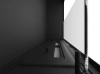Hanging built-in biofireplace Inside 900 – black / INOX, Antisol glass