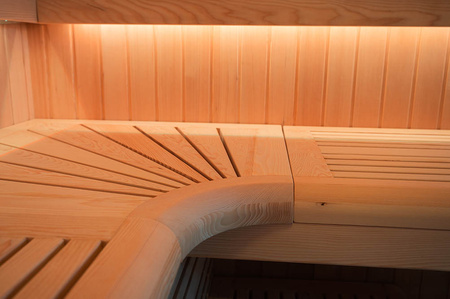 MO-SS2016H Dry sauna with HARVIA 8 kW heater | Thermo Wood | Natural Wood