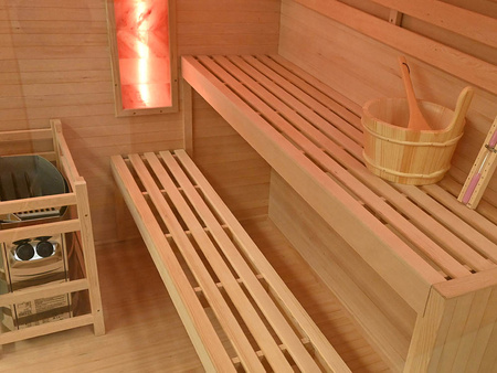MO-TS4 LEFT Sausā sauna ar plīti HARVIA 8 kW | Wellness | Relax | SPA | Skandināvu stils | Ģimenei un draugiem