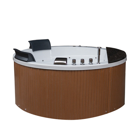 Whirlpool-Badewanne Della 916 braun 155x155 cm – Eleganz und Entspannung in Ihrem Badezimmer