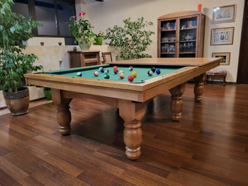 Billardtisch Wiktoria – 3-in-1: Billard, Esstisch und Tischtennis
