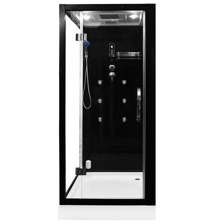 MO-1752B RIGHT TRIO, tør sauna, dampsauna og brusekabine 180X110X223CM