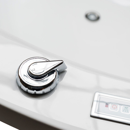 Della 916 Hydromassage-badekar med kabinet 170x170 cm – Moderne SPA-badekar til badeværelset