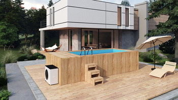 Premium SPA-basseng med jacuzzi 485x235 cm – luksuriøst hagebasseng med hydromassasje