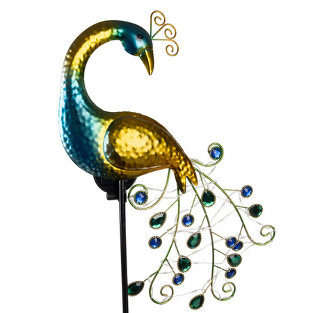 Gardlov 25281 solcellslampa påfågel